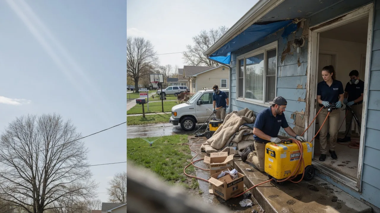 Basement Flood Cleanup in Rantoul, KS near me